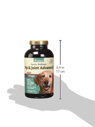 NaturVet – Senior Wellness Hip & Joint Advanced Plus Omegas | Help Support Your Pet’s Healthy Hip & Joint Function | Supports Joints, Cartilage & Connective Tissues | 120 Soft Chews
