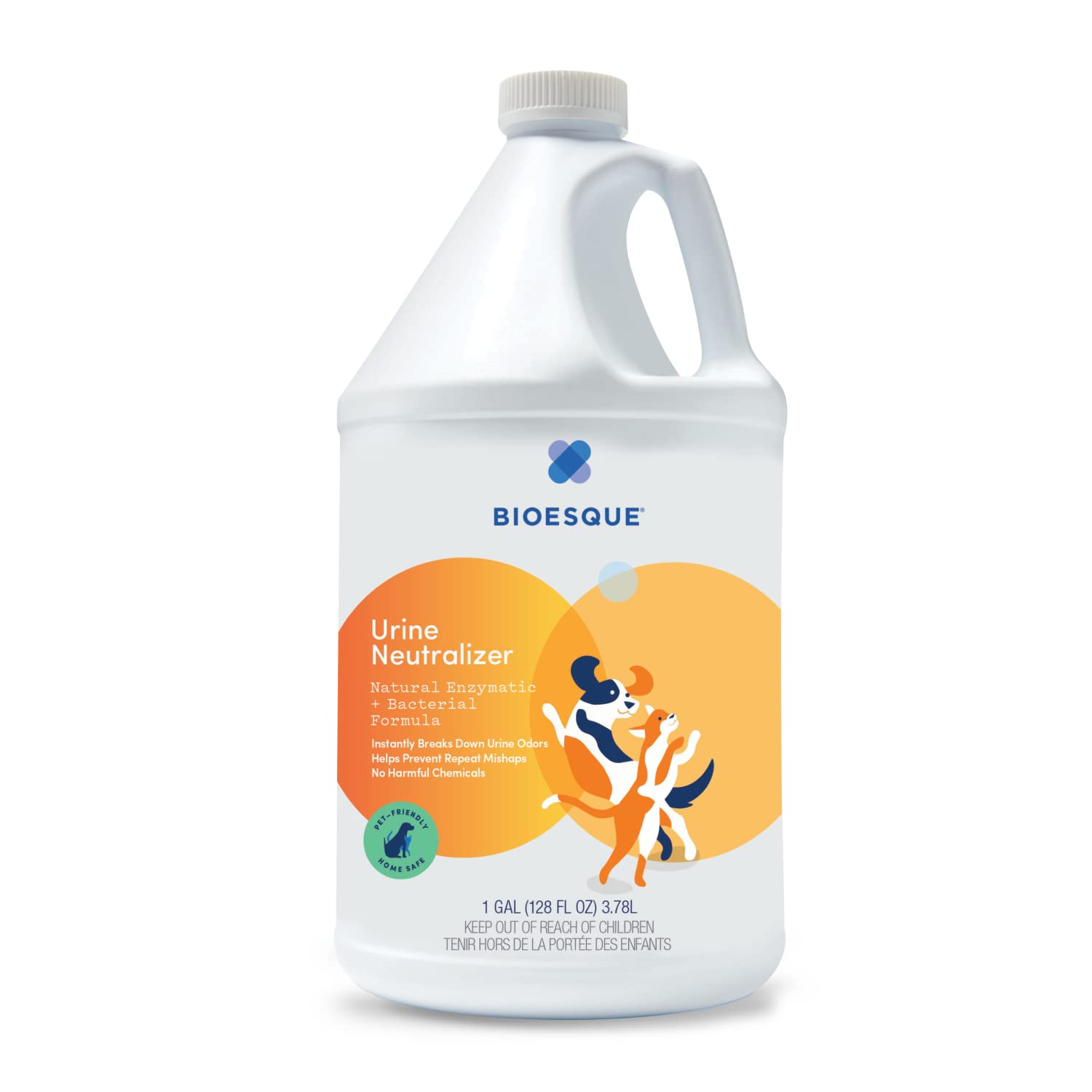 Bioesque Urine Neutralizer, Pet-Friendly Natural Enzymatic & Bacterial Formula, Instantly Breaks Down Urine Odors, Helps Prevent Repeat Mishaps, 32 Fl Oz (Pack of 1)