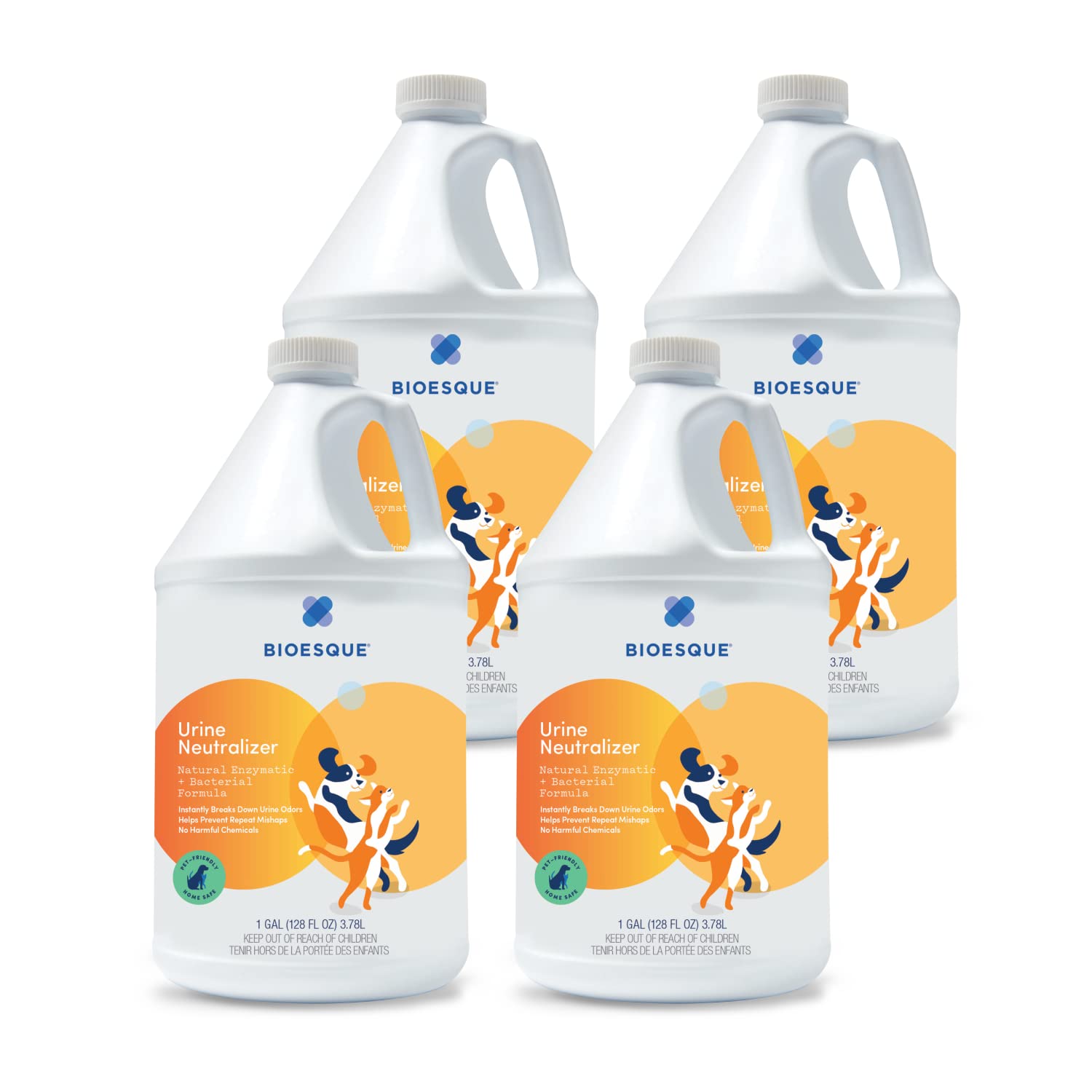 Bioesque Urine Neutralizer, Pet-Friendly Natural Enzymatic & Bacterial Formula, Instantly Breaks Down Urine Odors, Helps Prevent Repeat Mishaps, 32 Fl Oz (Pack of 1)