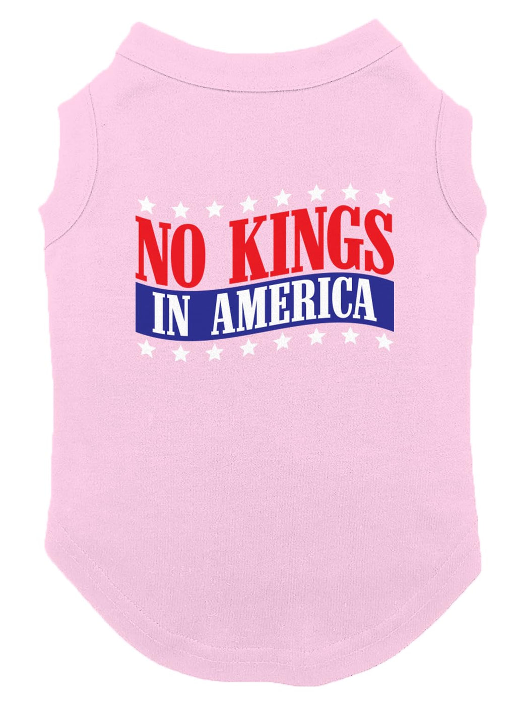 No Kings in America - Political Protest Dog Shirt (Black, Medium)