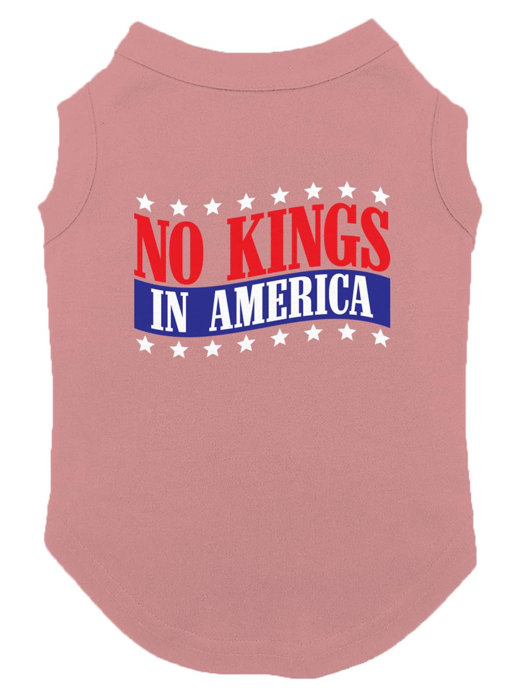 No Kings in America - Political Protest Dog Shirt (Black, Medium)
