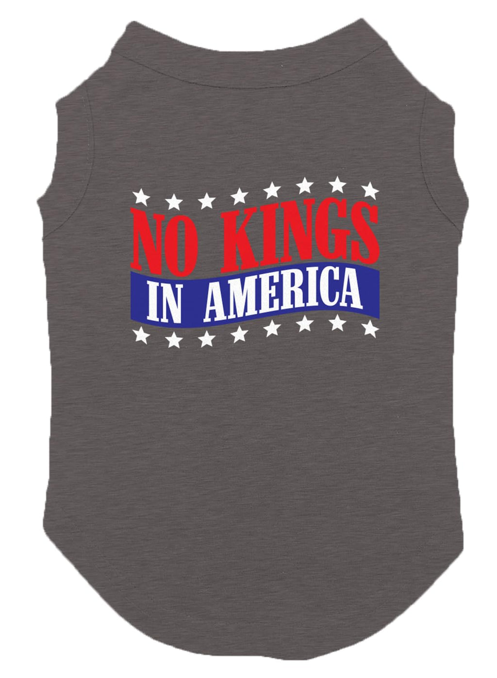 No Kings in America - Political Protest Dog Shirt (Black, Medium)