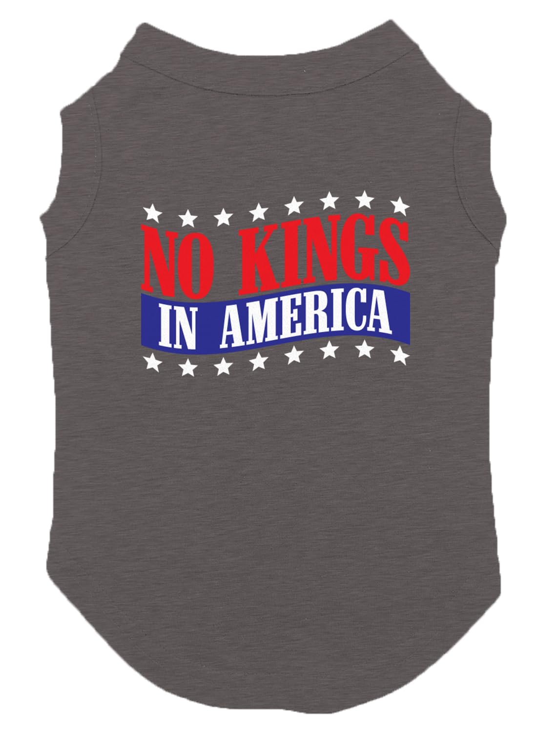 No Kings in America - Political Protest Dog Shirt (Black, Medium)