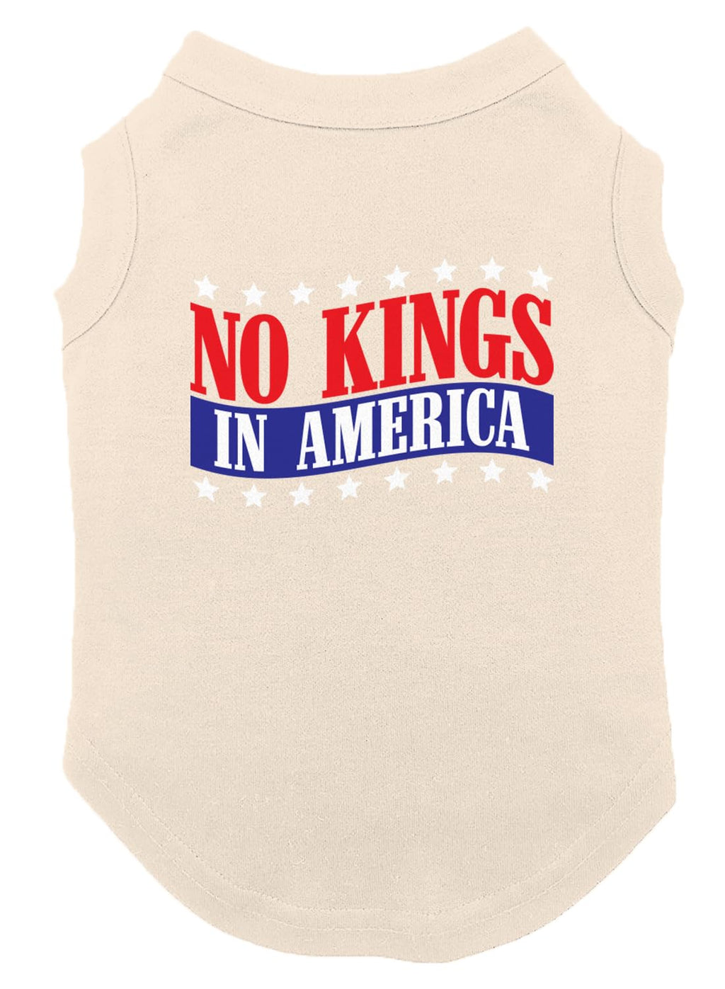 No Kings in America - Political Protest Dog Shirt (Black, Medium)