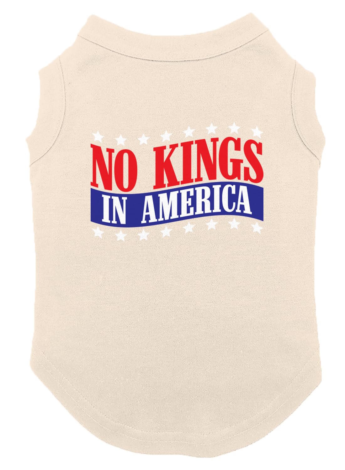 No Kings in America - Political Protest Dog Shirt (Black, Medium)