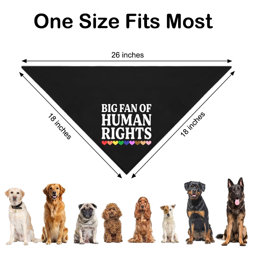 Sit Stay Protest Black Dog Bandana, Protest Theme Pet Scarf Gifts for Activist Pet Owner Progressive Dog Lover Social Justice Advocate, Pup Accessory for Peace Protests Pride Awareness Event