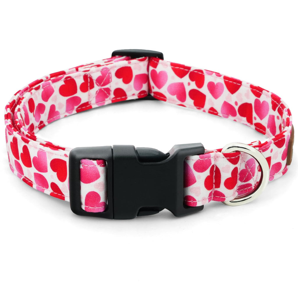 Tunkoo Rainbow Dog Collar, Cute Adjustable Striped Collar for LGBT Pride Month, Dog Collar with Strong Plastic Buckle - for Small Medium Large Pets, S