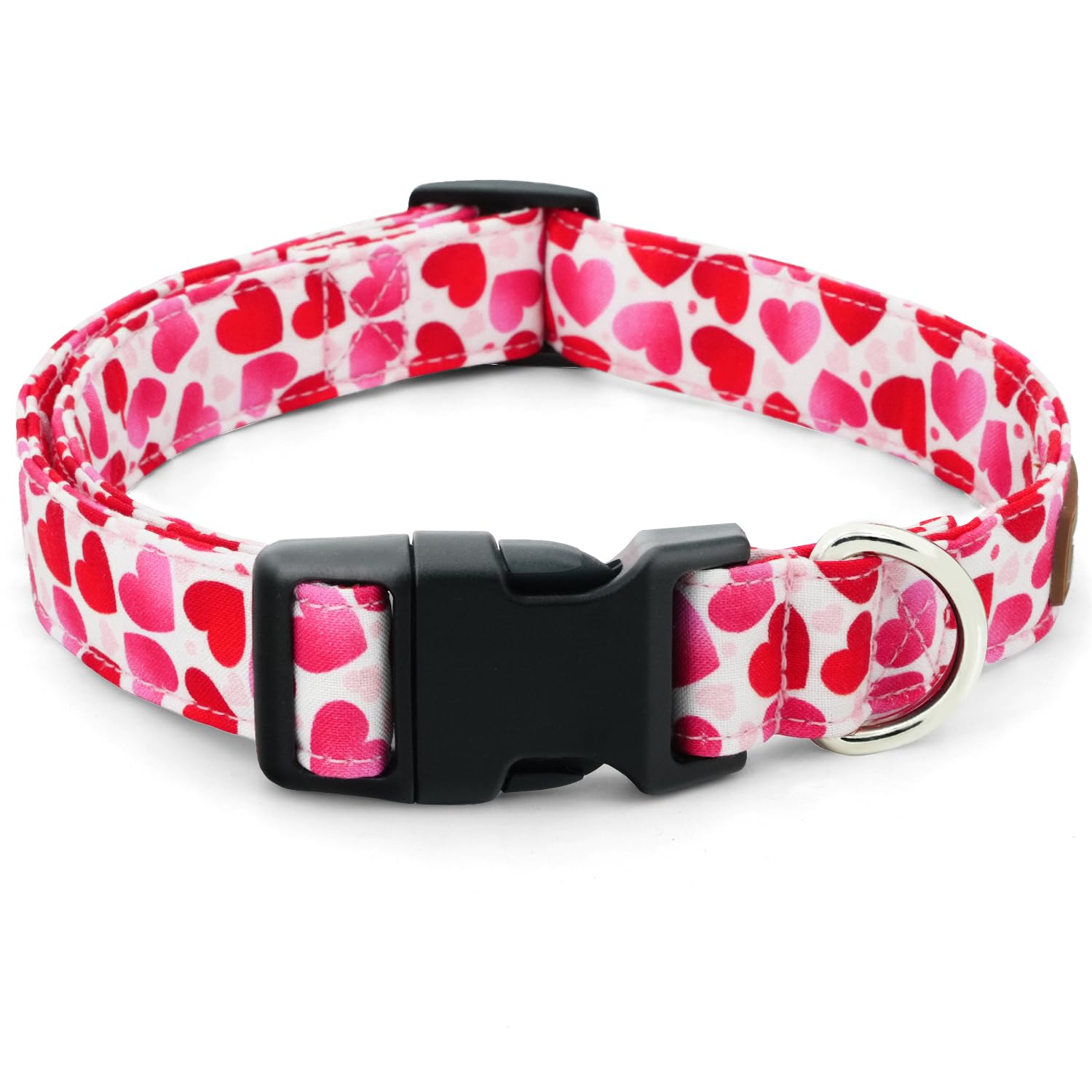 Tunkoo Rainbow Dog Collar, Cute Adjustable Striped Collar for LGBT Pride Month, Dog Collar with Strong Plastic Buckle - for Small Medium Large Pets, S