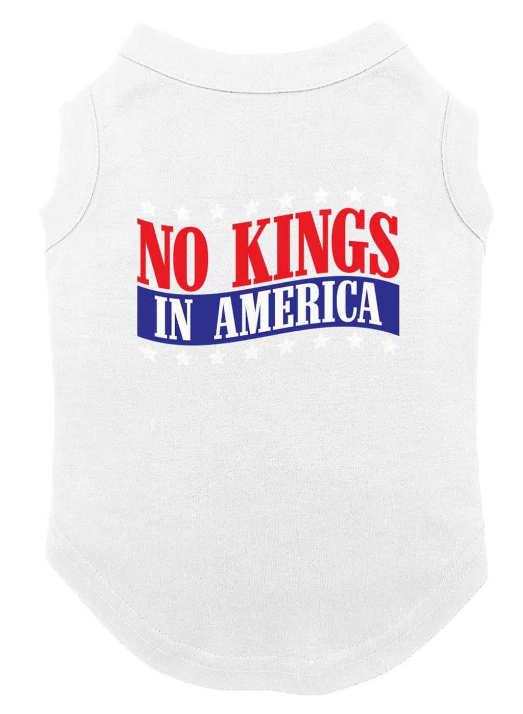 No Kings in America - Political Protest Dog Shirt (Black, Medium)