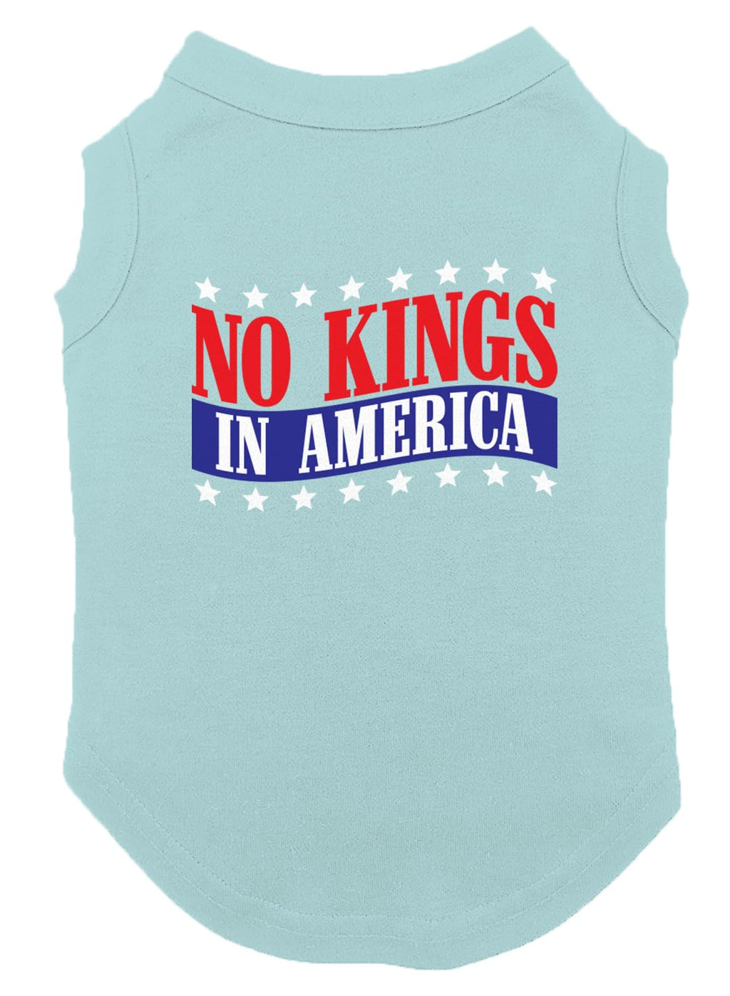 No Kings in America - Political Protest Dog Shirt (Black, Medium)