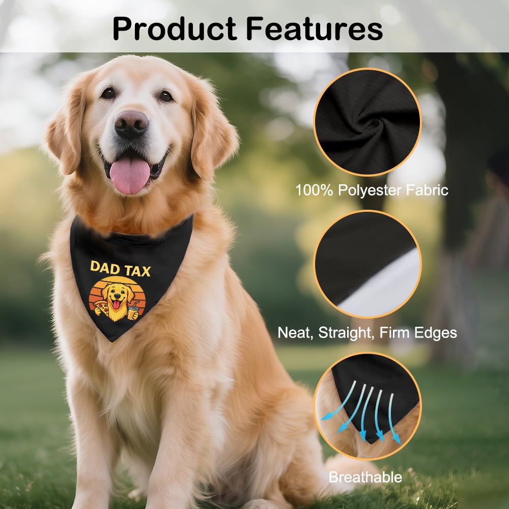 Sit Stay Protest Black Dog Bandana, Protest Theme Pet Scarf Gifts for Activist Pet Owner Progressive Dog Lover Social Justice Advocate, Pup Accessory for Peace Protests Pride Awareness Event