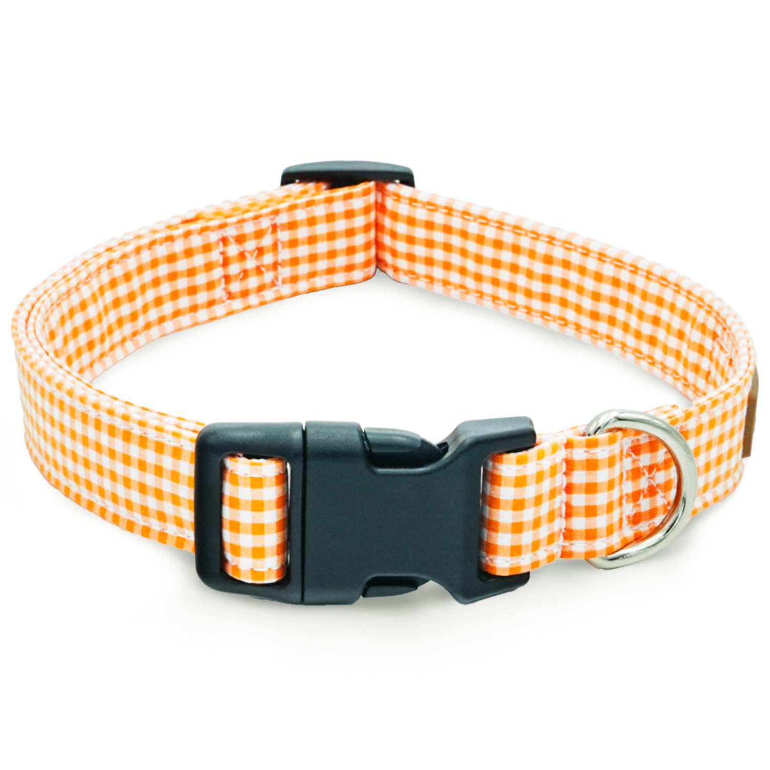 Tunkoo Rainbow Dog Collar, Cute Adjustable Striped Collar for LGBT Pride Month, Dog Collar with Strong Plastic Buckle - for Small Medium Large Pets, S