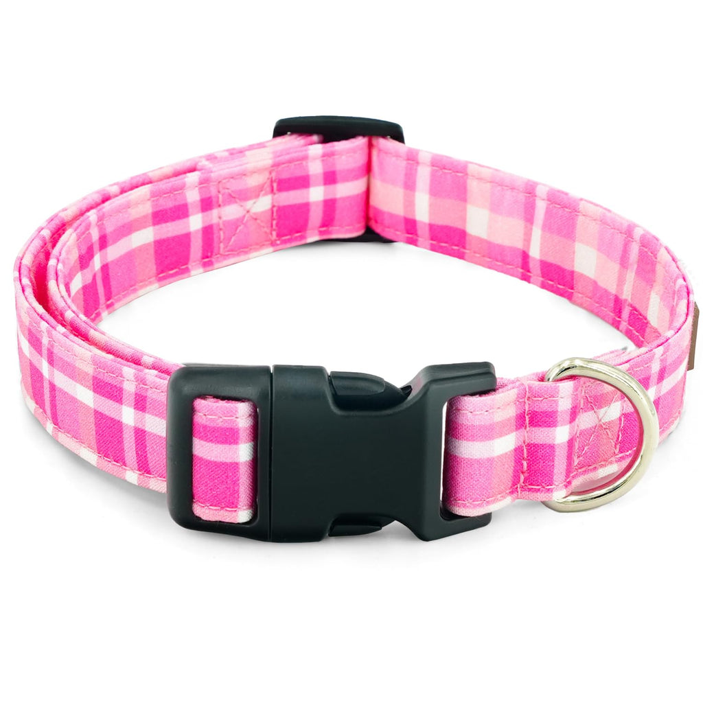 Tunkoo Rainbow Dog Collar, Cute Adjustable Striped Collar for LGBT Pride Month, Dog Collar with Strong Plastic Buckle - for Small Medium Large Pets, S