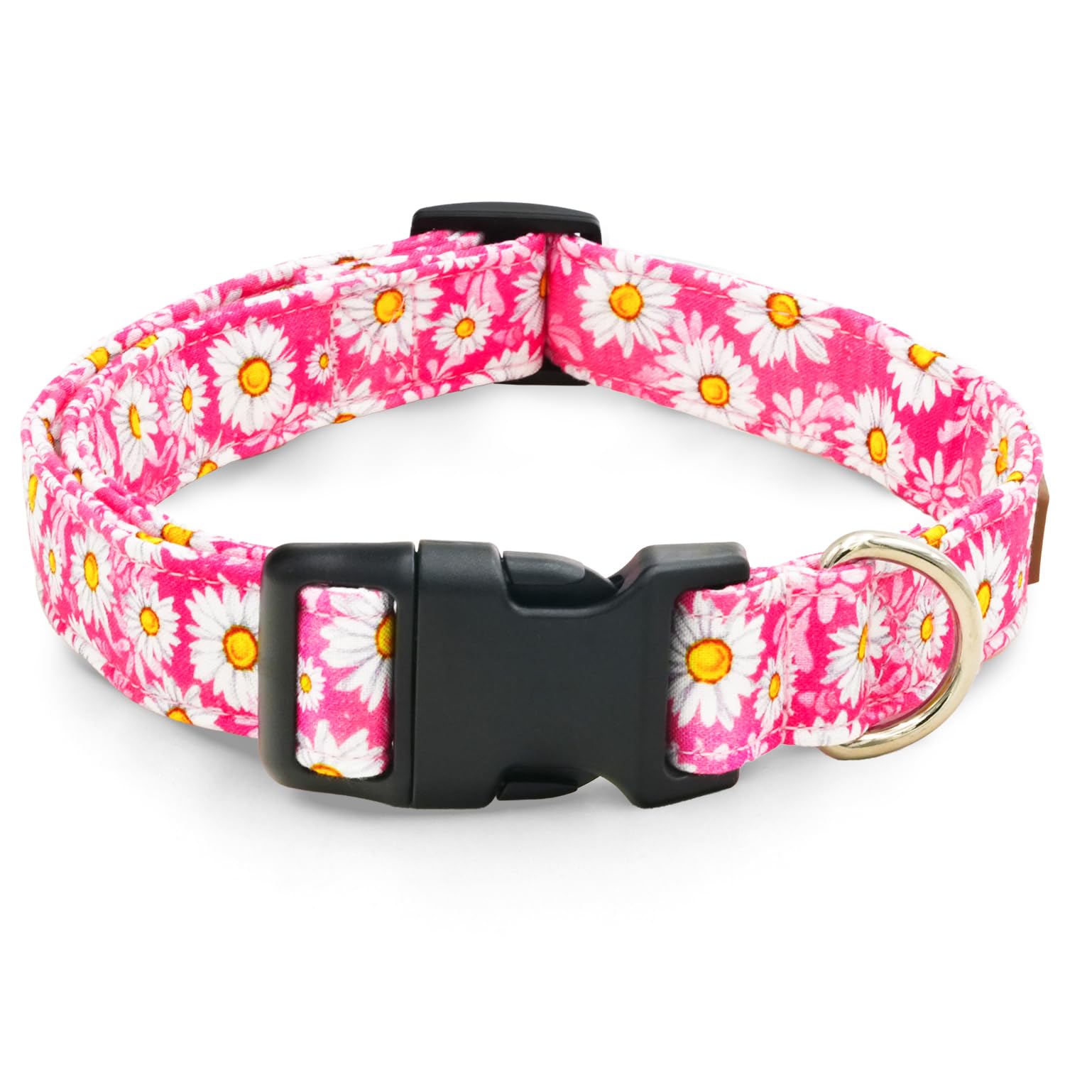 Tunkoo Rainbow Dog Collar, Cute Adjustable Striped Collar for LGBT Pride Month, Dog Collar with Strong Plastic Buckle - for Small Medium Large Pets, S