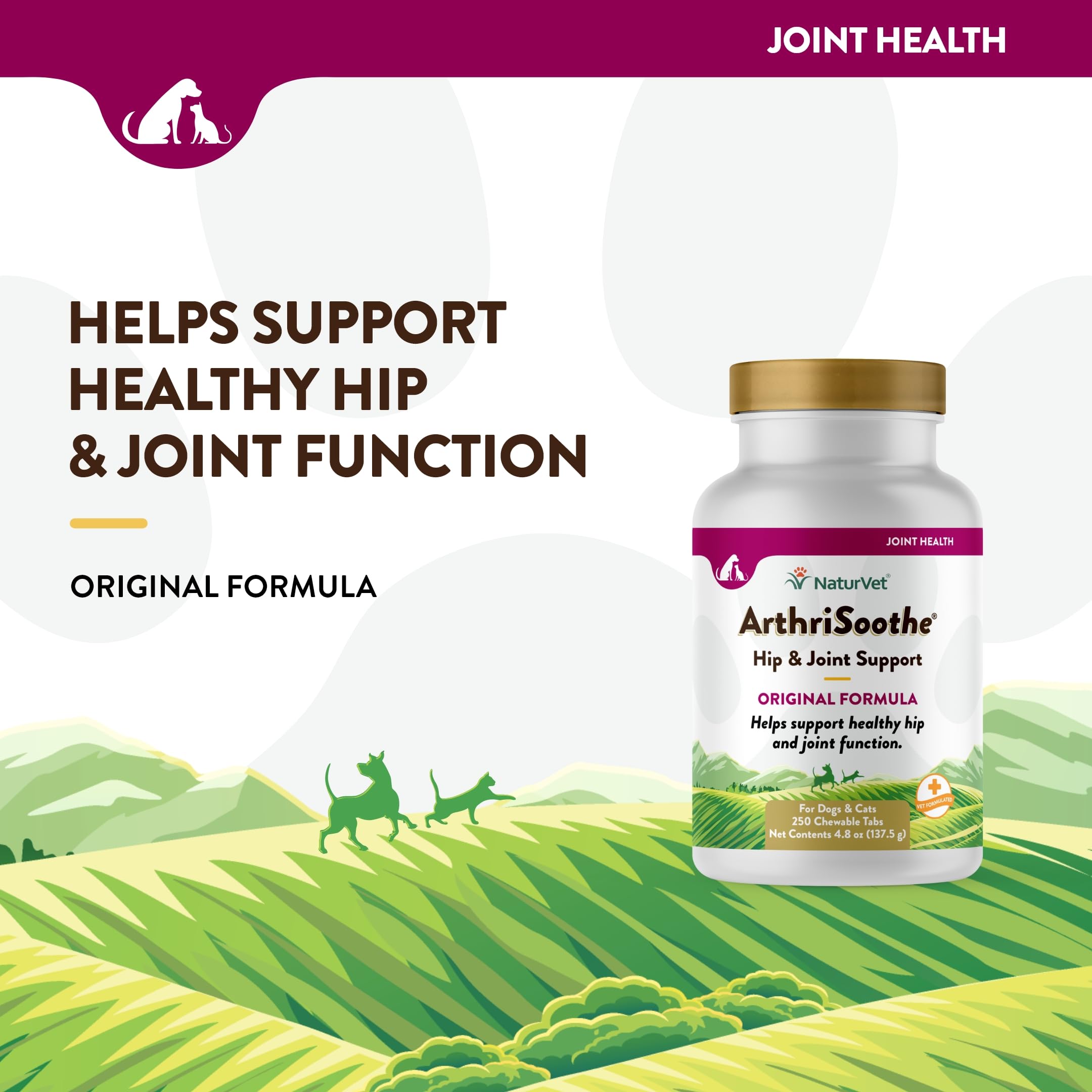 NaturVet – Senior Wellness Hip & Joint Advanced Plus Omegas | Help Support Your Pet’s Healthy Hip & Joint Function | Supports Joints, Cartilage & Connective Tissues | 120 Soft Chews