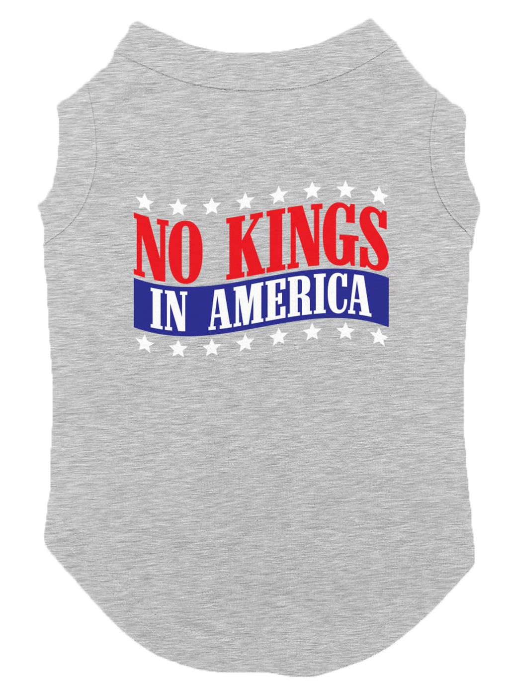 No Kings in America - Political Protest Dog Shirt (Black, Medium)