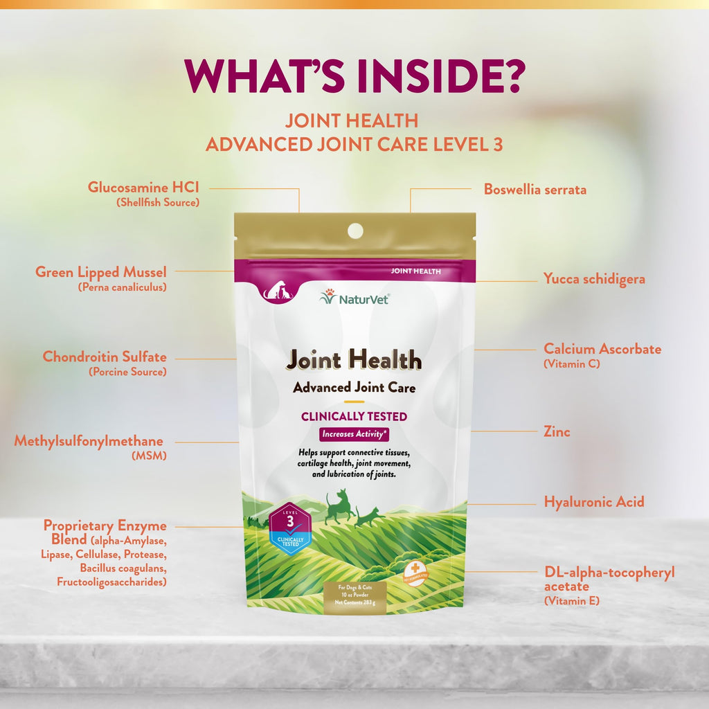 NaturVet – Senior Wellness Hip & Joint Advanced Plus Omegas | Help Support Your Pet’s Healthy Hip & Joint Function | Supports Joints, Cartilage & Connective Tissues | 120 Soft Chews