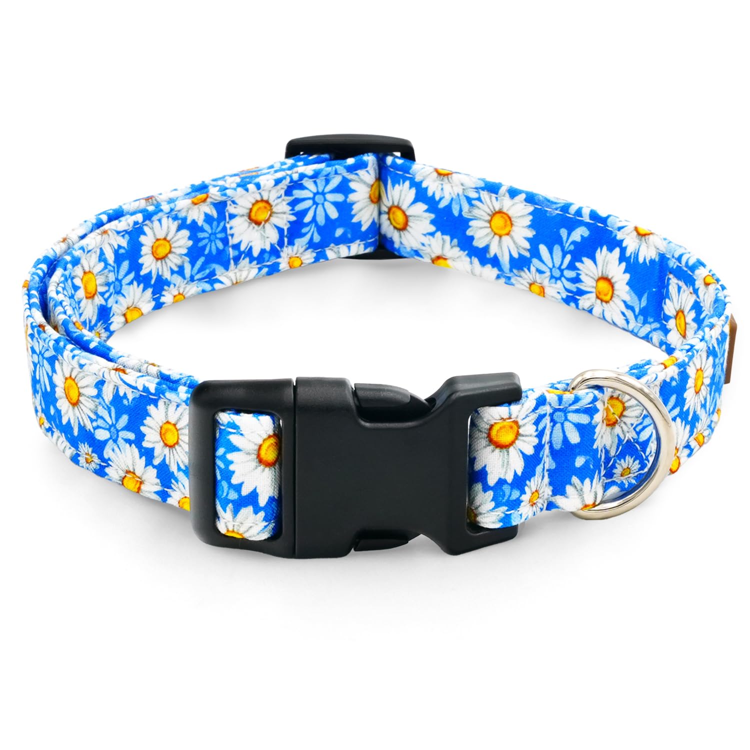 Tunkoo Rainbow Dog Collar, Cute Adjustable Striped Collar for LGBT Pride Month, Dog Collar with Strong Plastic Buckle - for Small Medium Large Pets, S