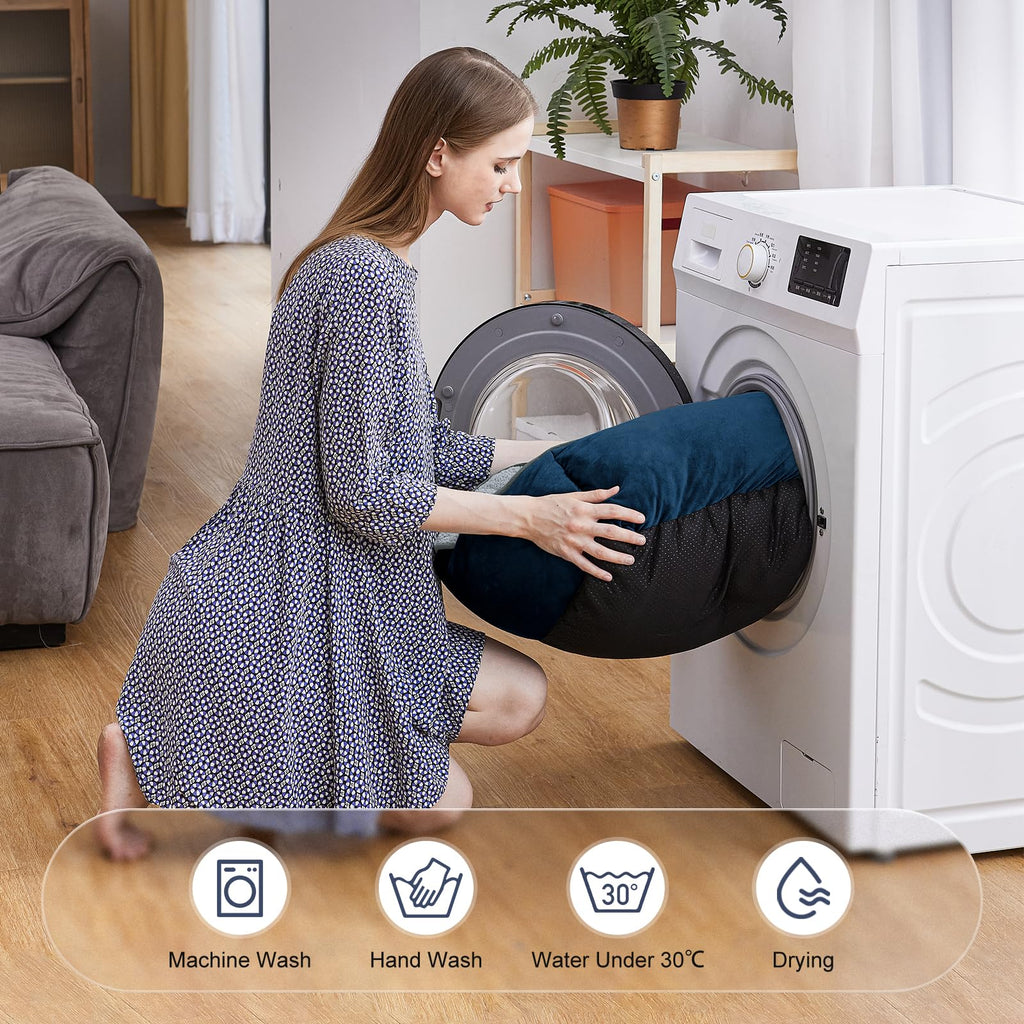 JOEJOY Rectangle Dog Bed for Large Medium Small Dogs - Washable Orthopedic Sofa Bed, Soft Breathable Puppy & Pet Cuddler, Durable Calming Dog Bed with Anti-Slip Bottom, Multiple Sizes, Beige