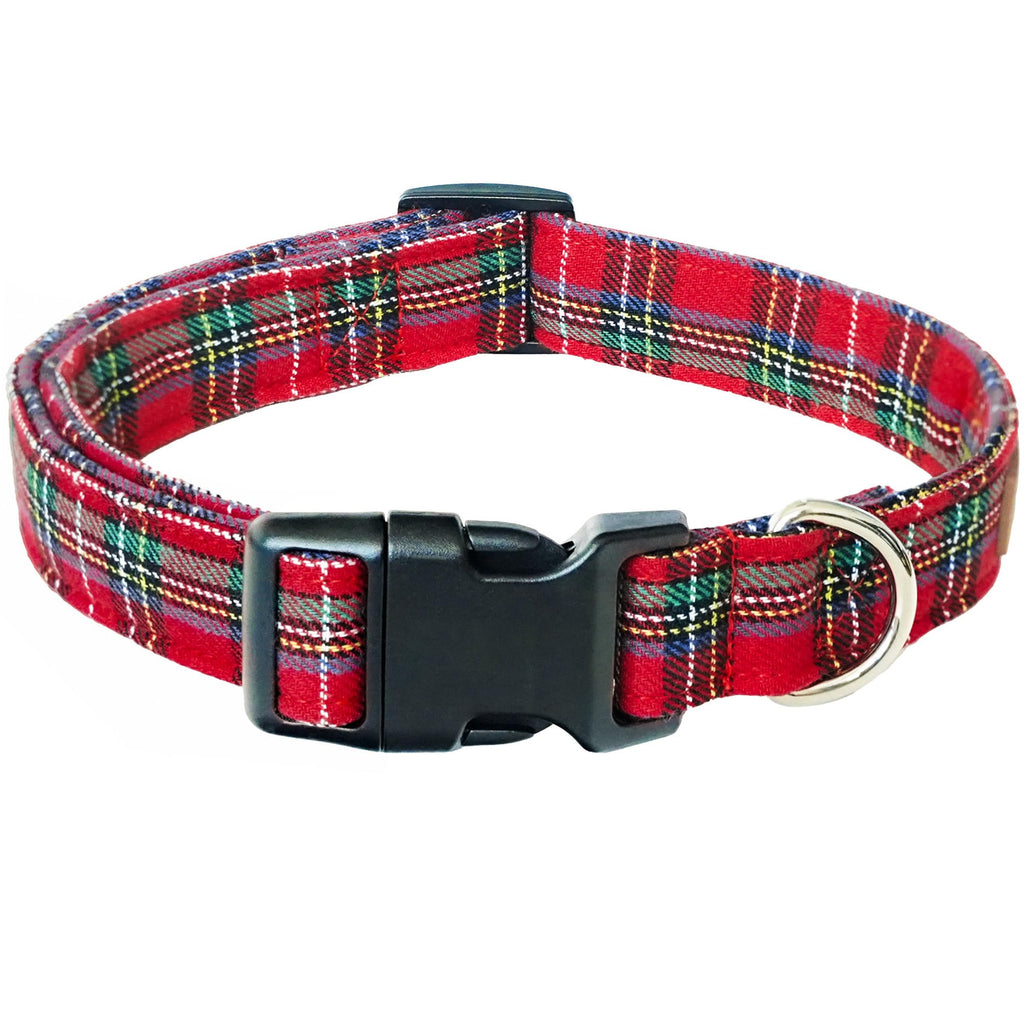 Tunkoo Rainbow Dog Collar, Cute Adjustable Striped Collar for LGBT Pride Month, Dog Collar with Strong Plastic Buckle - for Small Medium Large Pets, S