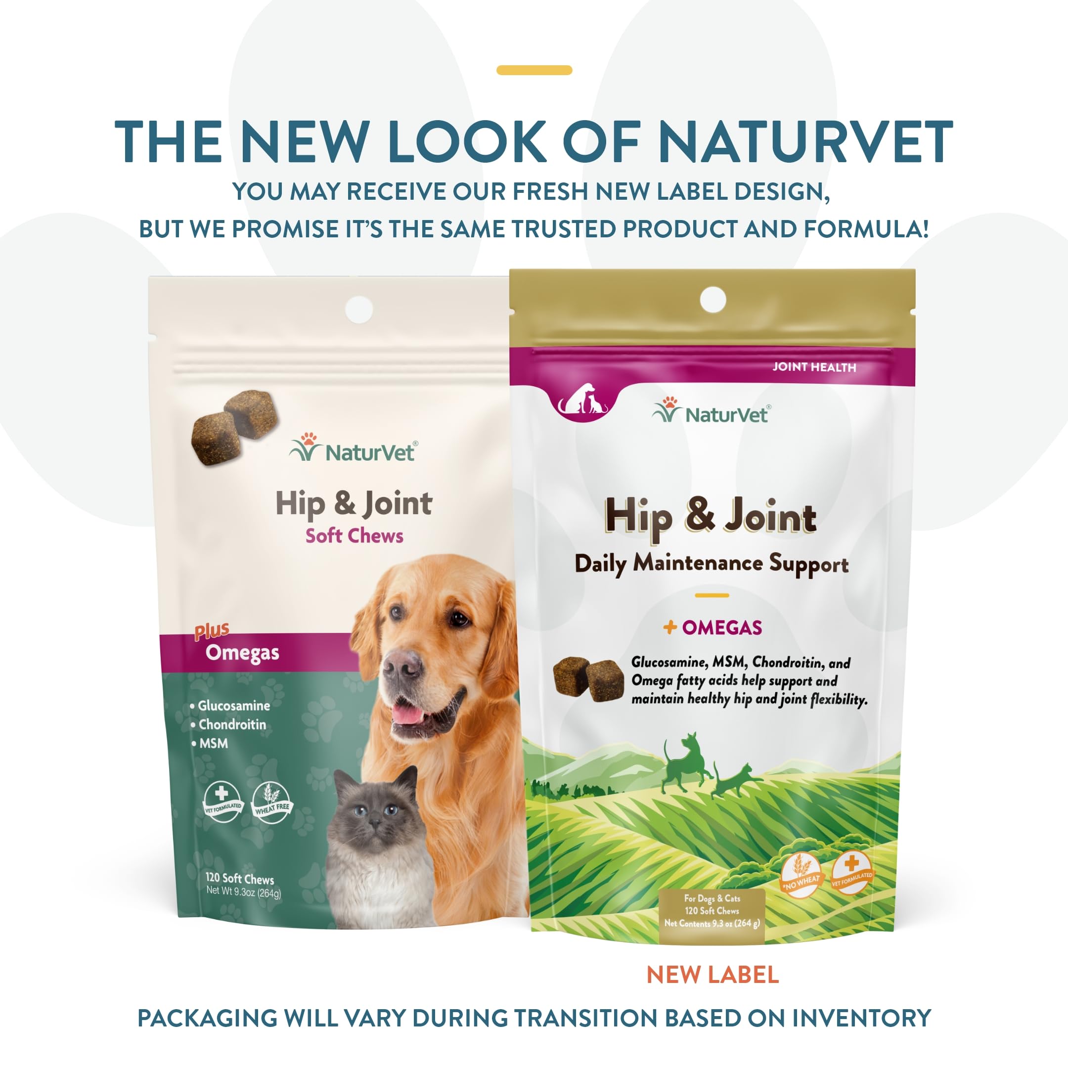 NaturVet – Senior Wellness Hip & Joint Advanced Plus Omegas | Help Support Your Pet’s Healthy Hip & Joint Function | Supports Joints, Cartilage & Connective Tissues | 120 Soft Chews