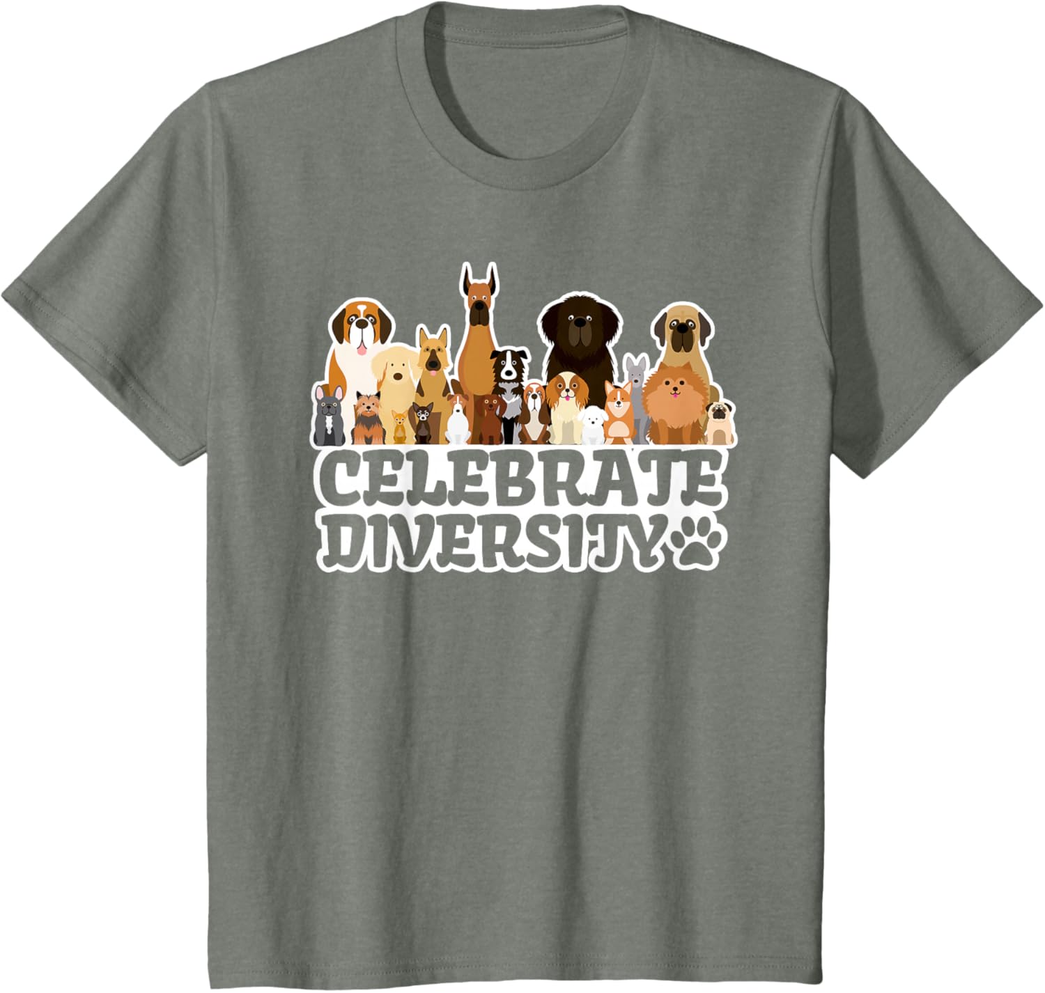 Funny Dog Lover | 'Celebrate Diversity' | Cute Dog T-Shirt