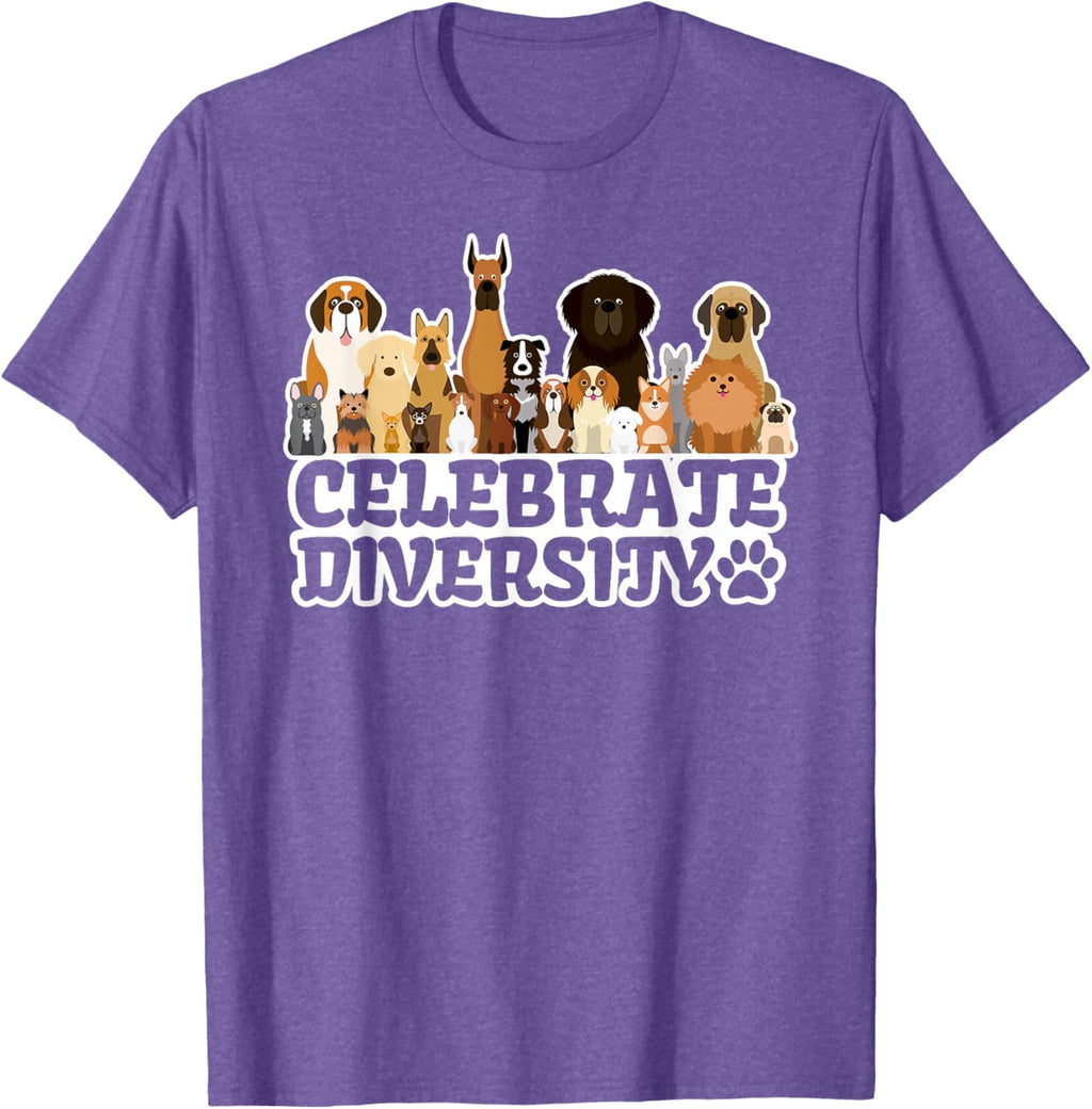 Funny Dog Lover | 'Celebrate Diversity' | Cute Dog T-Shirt