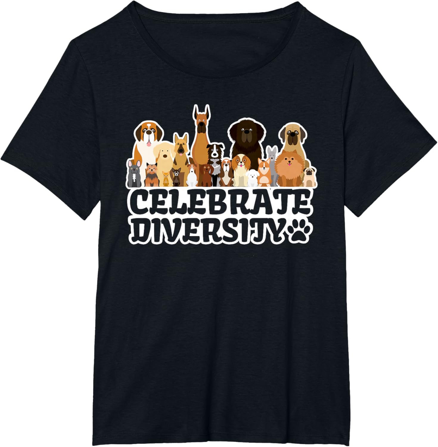 Funny Dog Lover | 'Celebrate Diversity' | Cute Dog T-Shirt