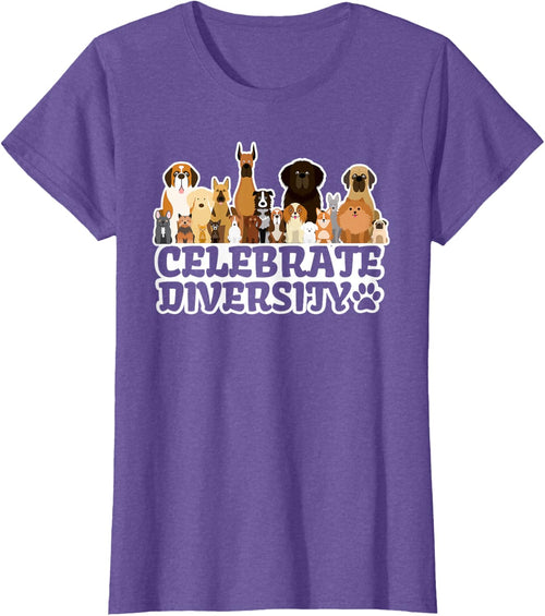 Funny Dog Lover | 'Celebrate Diversity' | Cute Dog T-Shirt