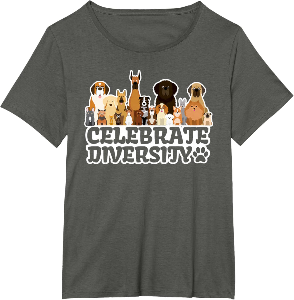 Funny Dog Lover | 'Celebrate Diversity' | Cute Dog T-Shirt