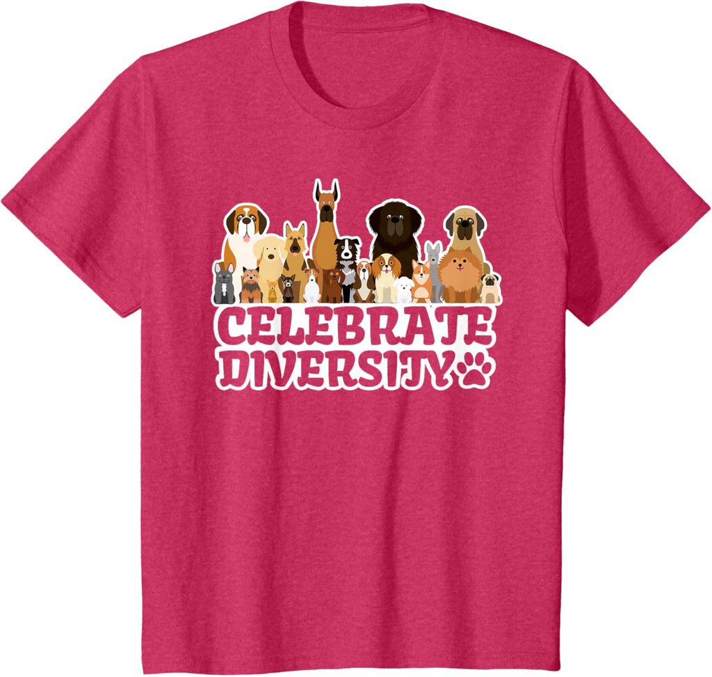 Funny Dog Lover | 'Celebrate Diversity' | Cute Dog T-Shirt