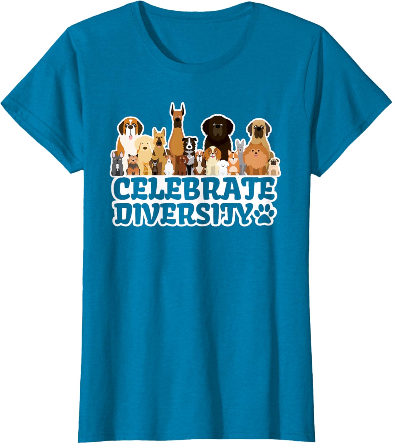 Funny Dog Lover | 'Celebrate Diversity' | Cute Dog T-Shirt