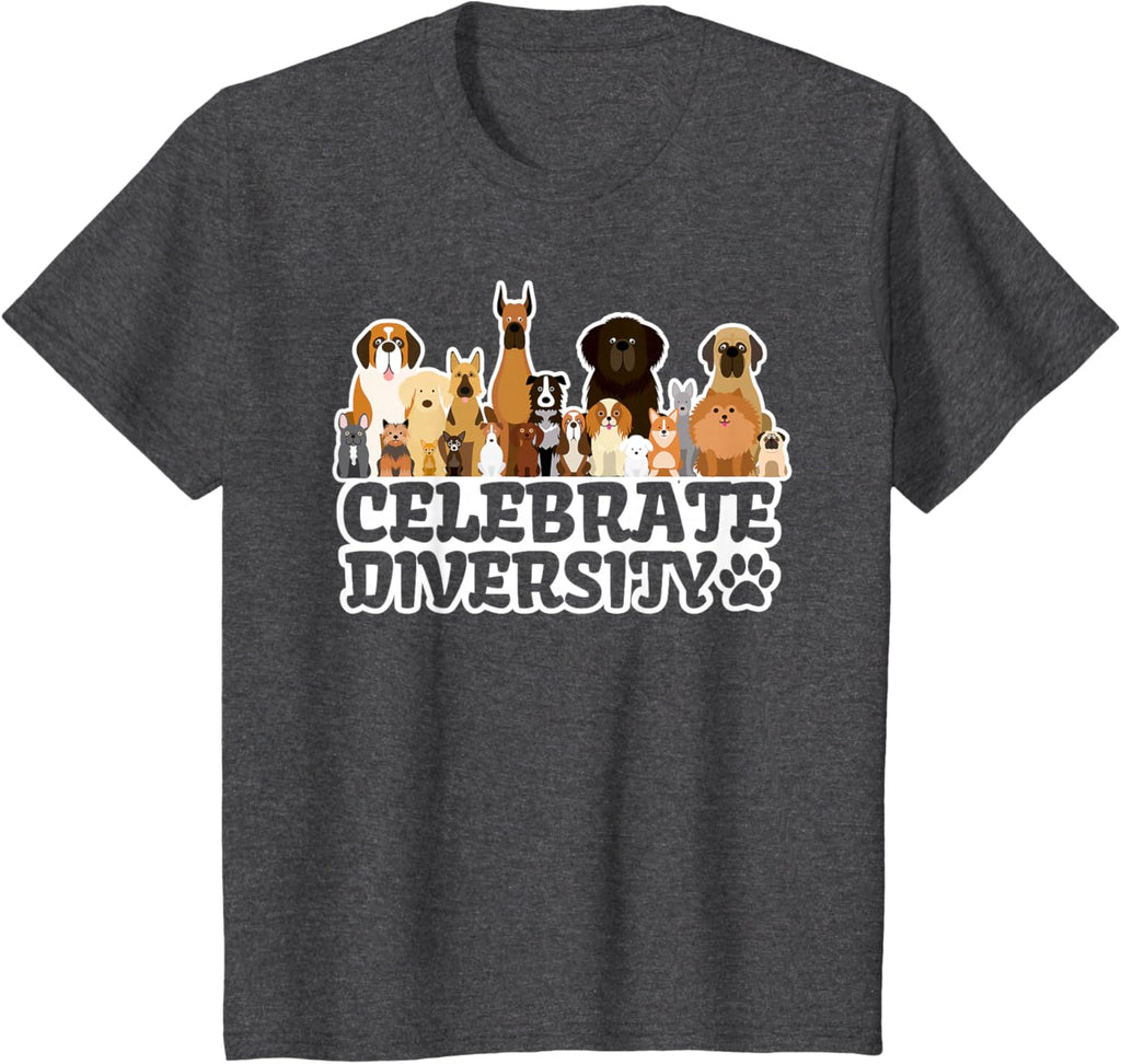 Funny Dog Lover | 'Celebrate Diversity' | Cute Dog T-Shirt