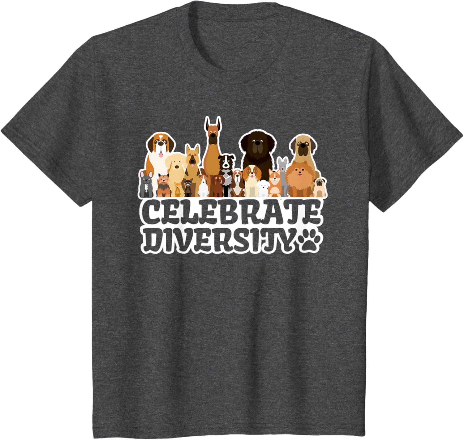 Funny Dog Lover | 'Celebrate Diversity' | Cute Dog T-Shirt