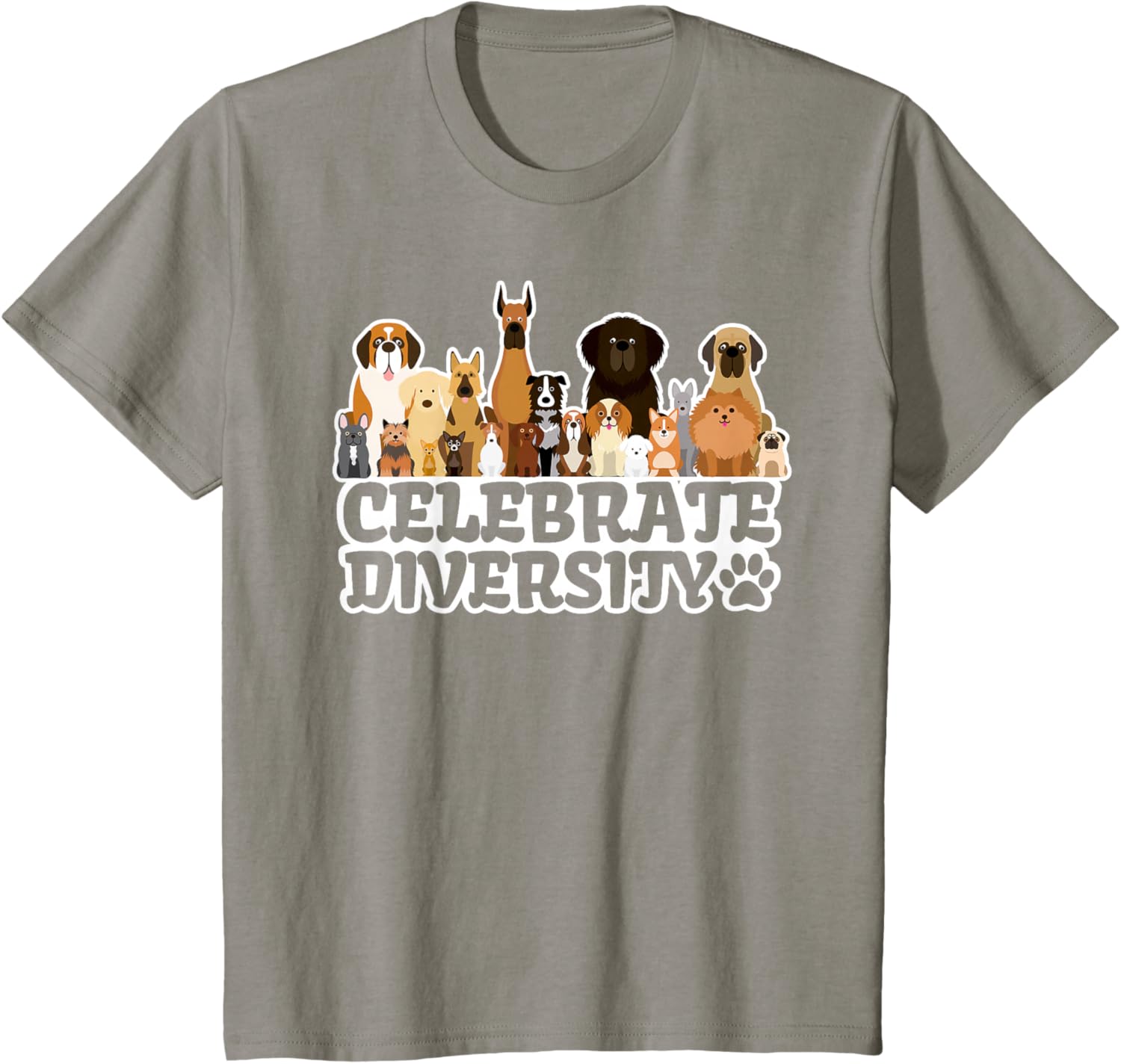 Funny Dog Lover | 'Celebrate Diversity' | Cute Dog T-Shirt
