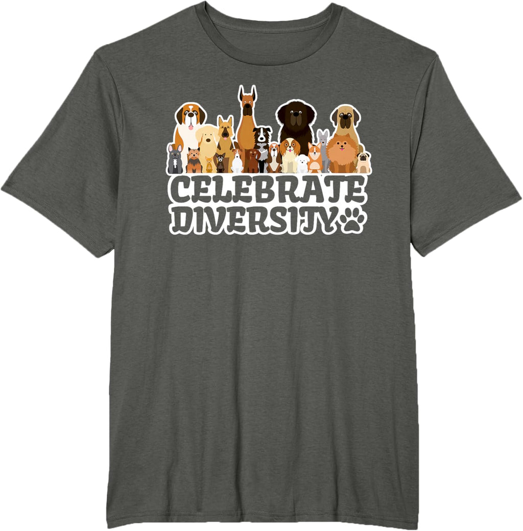 Funny Dog Lover | 'Celebrate Diversity' | Cute Dog T-Shirt