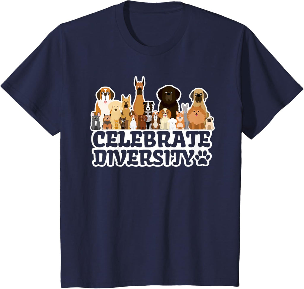 Funny Dog Lover | 'Celebrate Diversity' | Cute Dog T-Shirt