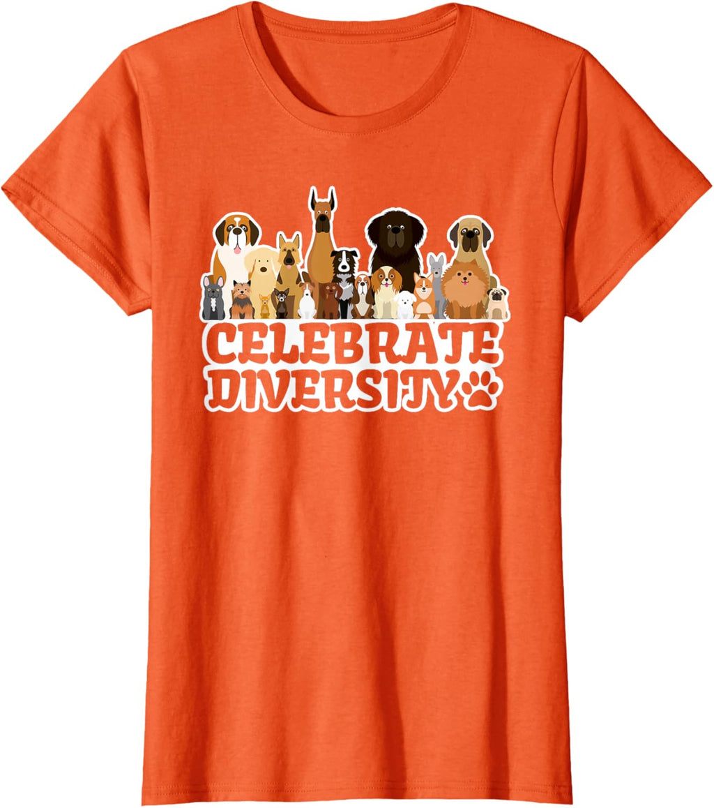 Funny Dog Lover | 'Celebrate Diversity' | Cute Dog T-Shirt