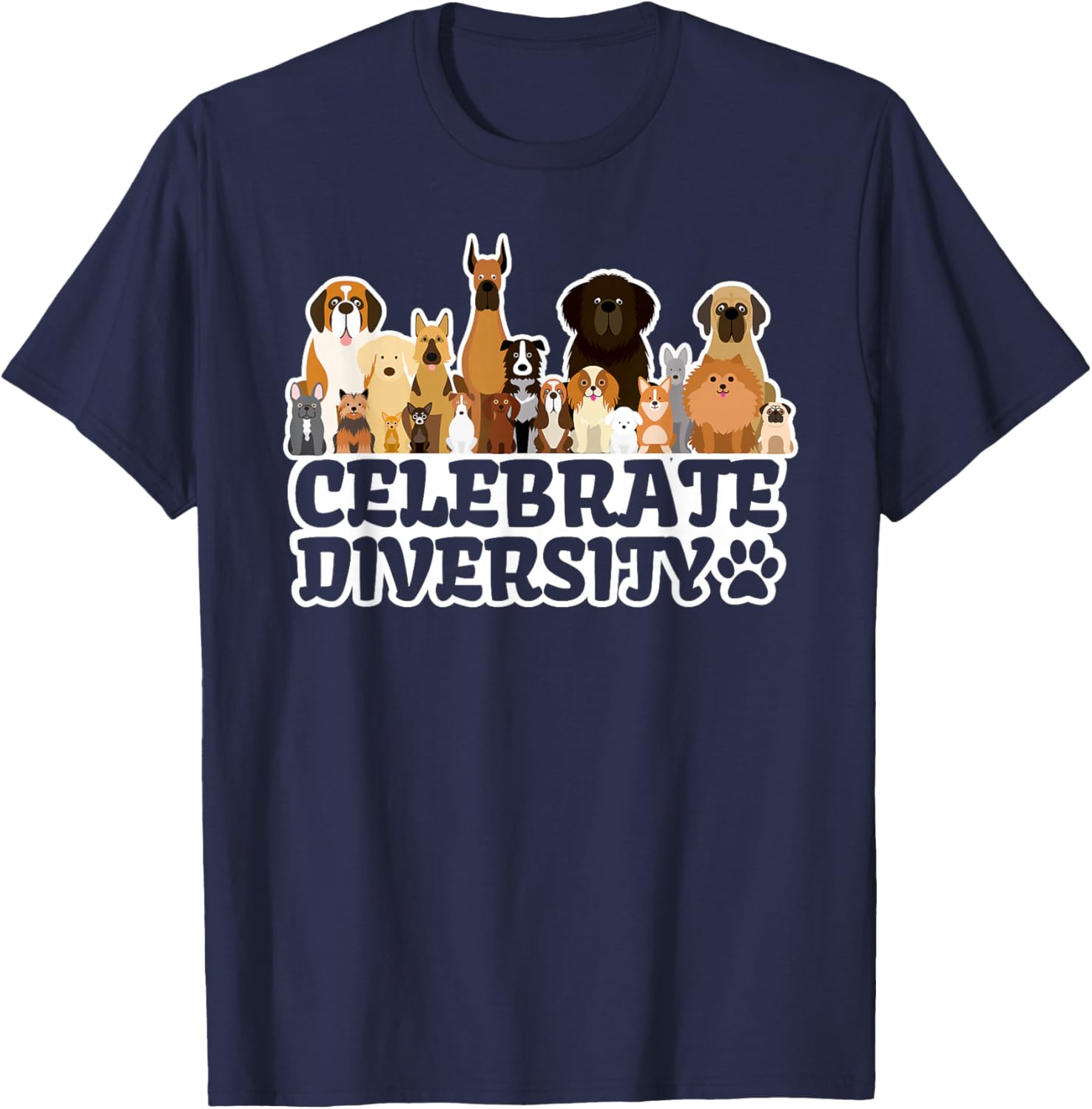 Funny Dog Lover | 'Celebrate Diversity' | Cute Dog T-Shirt