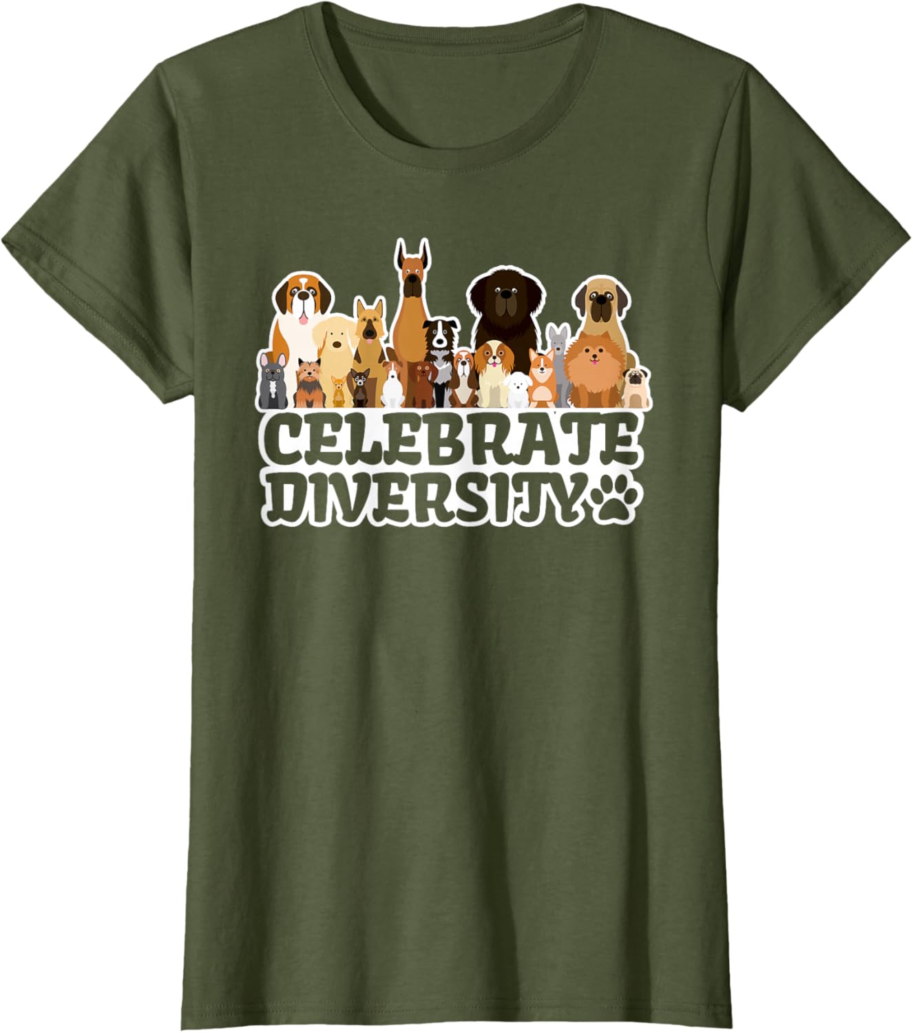 Funny Dog Lover | 'Celebrate Diversity' | Cute Dog T-Shirt