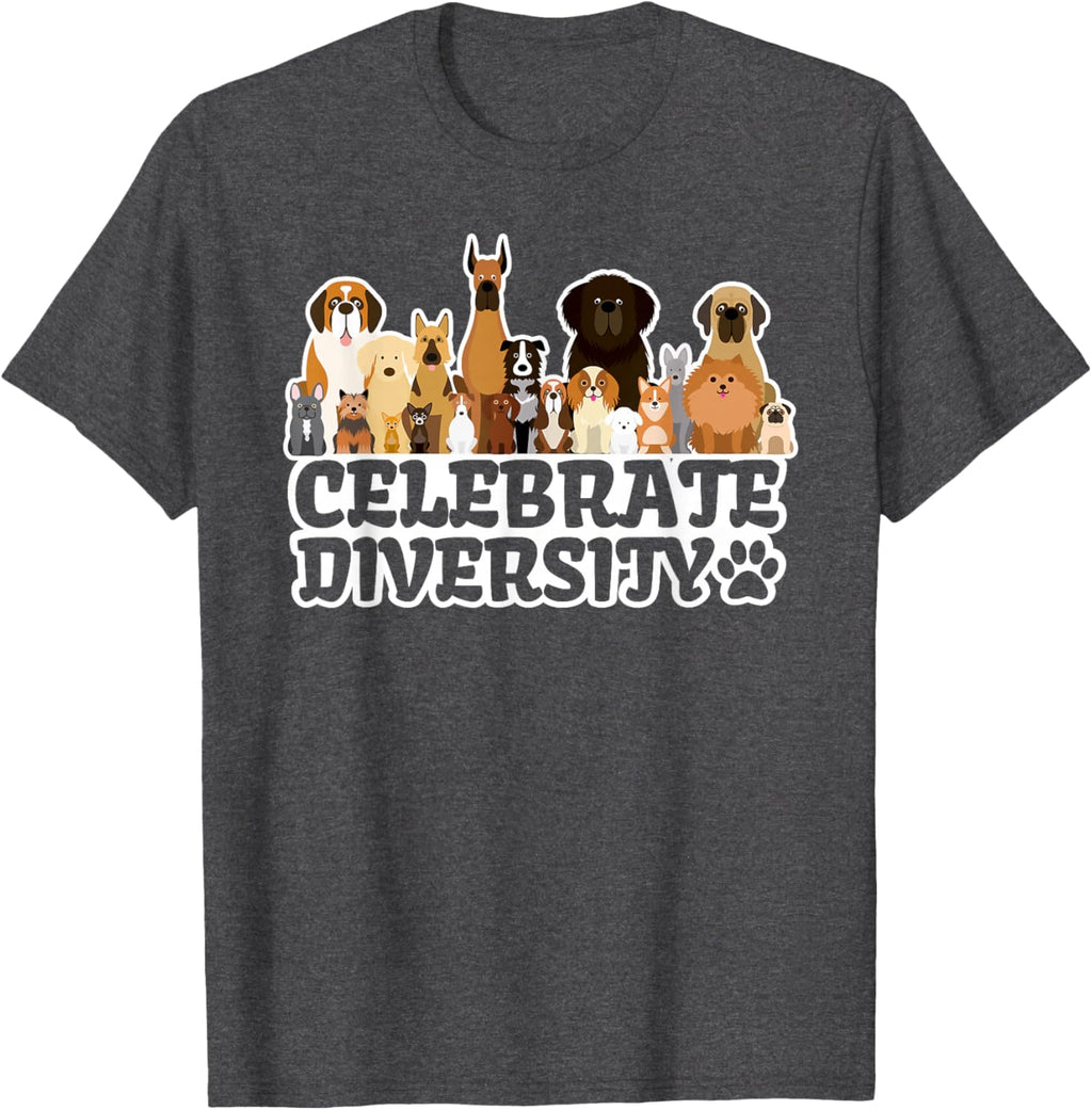 Funny Dog Lover | 'Celebrate Diversity' | Cute Dog T-Shirt