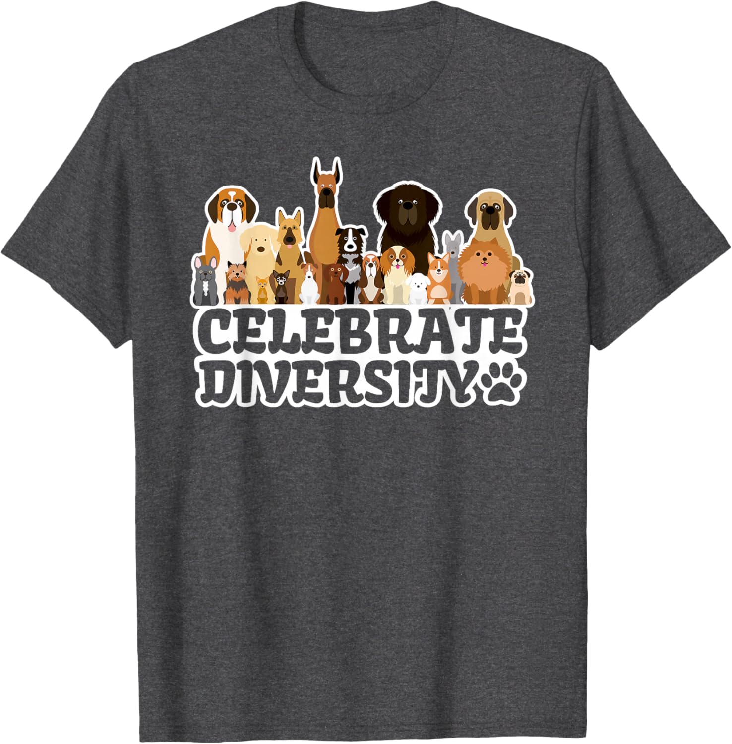Funny Dog Lover | 'Celebrate Diversity' | Cute Dog T-Shirt