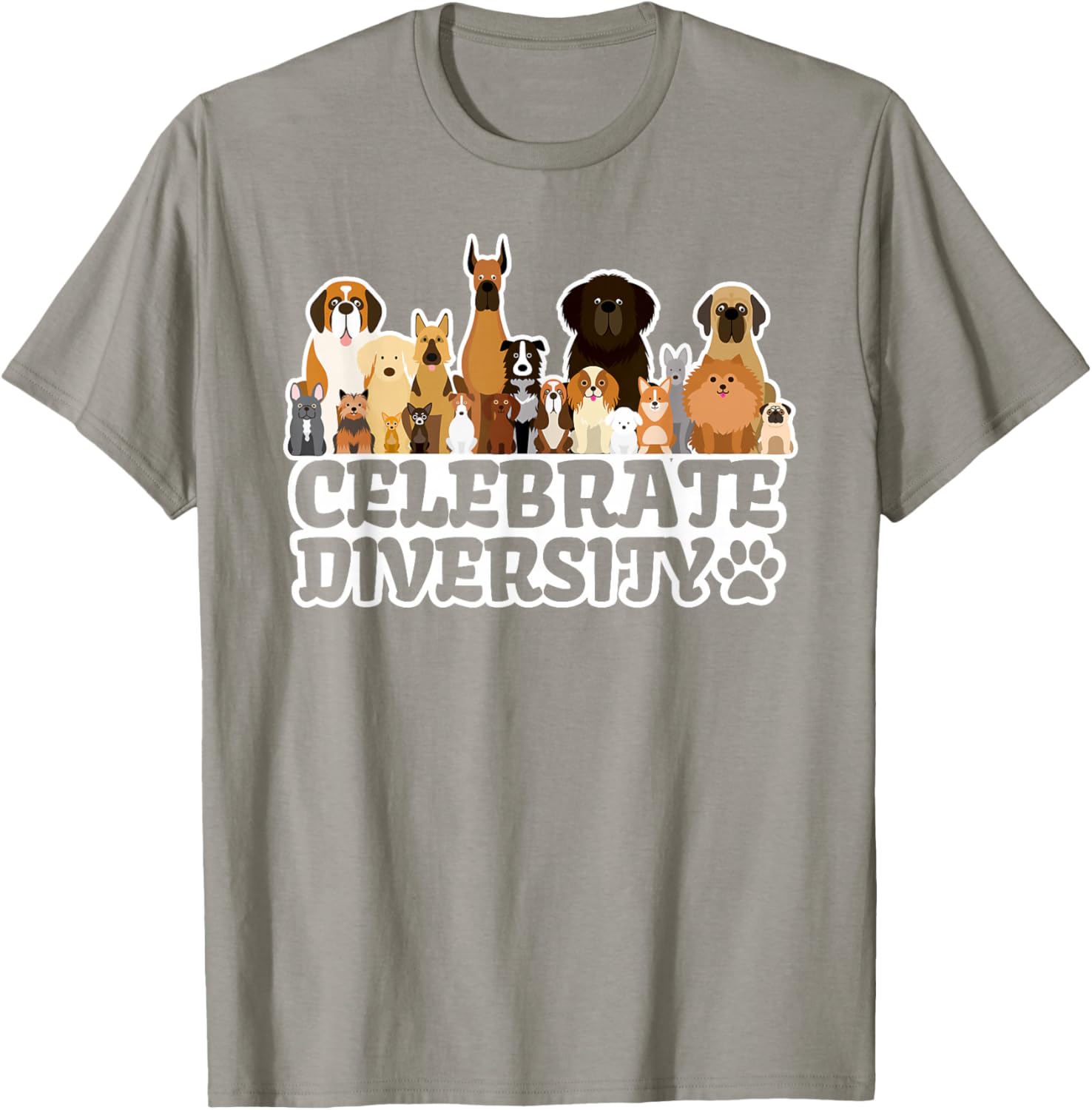 Funny Dog Lover | 'Celebrate Diversity' | Cute Dog T-Shirt