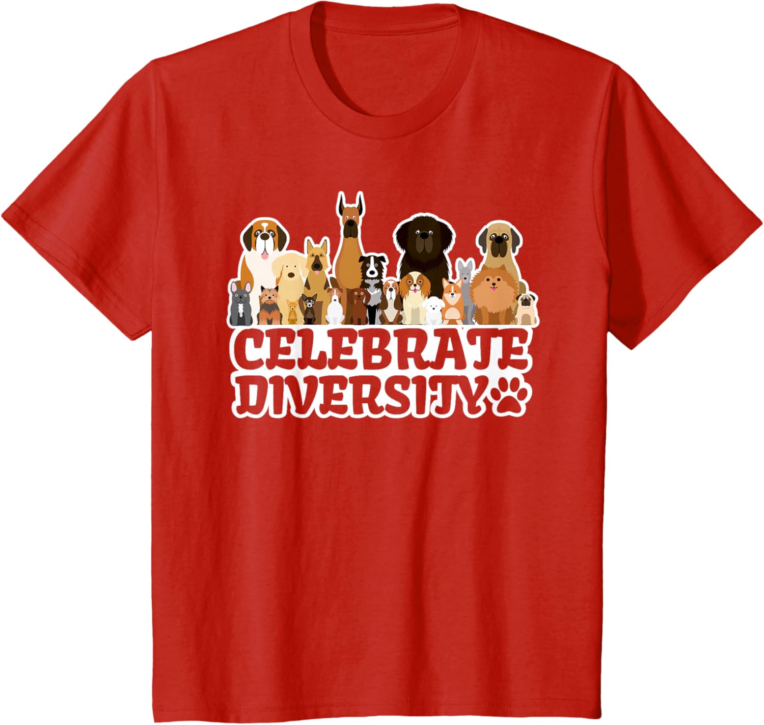 Funny Dog Lover | 'Celebrate Diversity' | Cute Dog T-Shirt