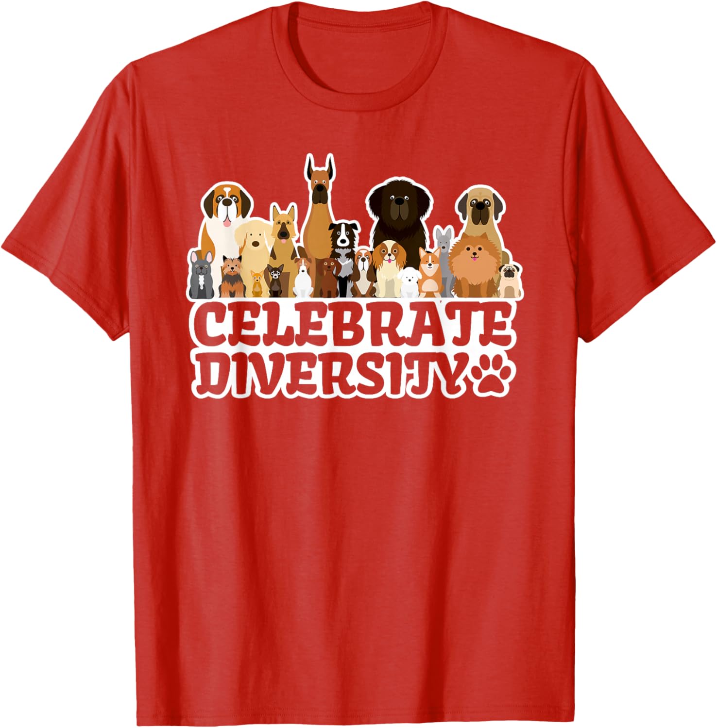 Funny Dog Lover | 'Celebrate Diversity' | Cute Dog T-Shirt