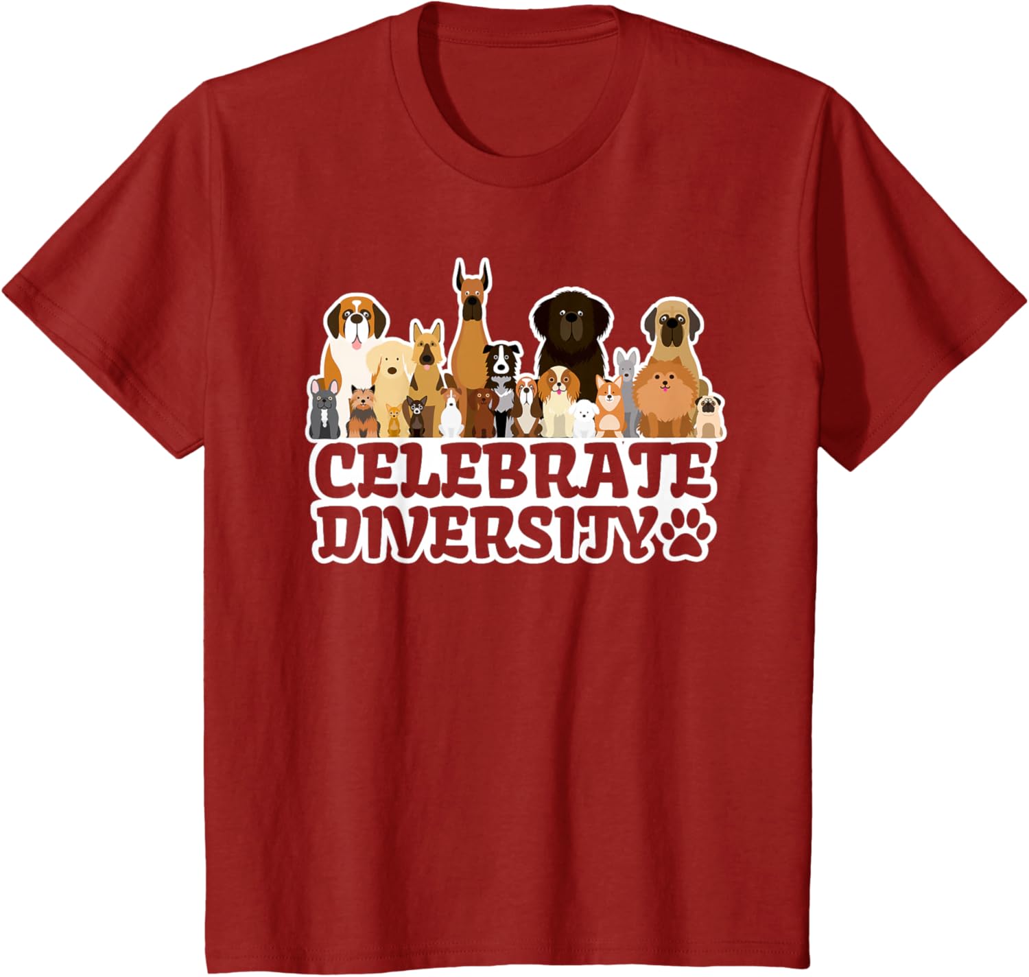 Funny Dog Lover | 'Celebrate Diversity' | Cute Dog T-Shirt